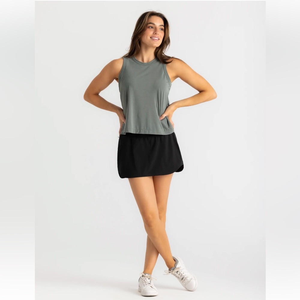 Free Fly Breeze Active Skort Skirt Shorts Bamboo black S